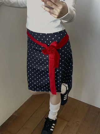 Flora Knit Punching Slim Long Scarf Tie Muffler