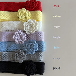 Flora Knit Punching Slim Long Scarf Tie Muffler