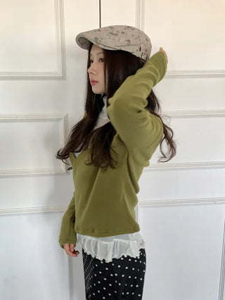 Vintage Floral Pattern Newsboy Cap/Hunting Cap Hat