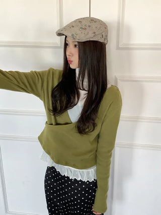 Vintage Floral Pattern Newsboy Cap/Hunting Cap Hat