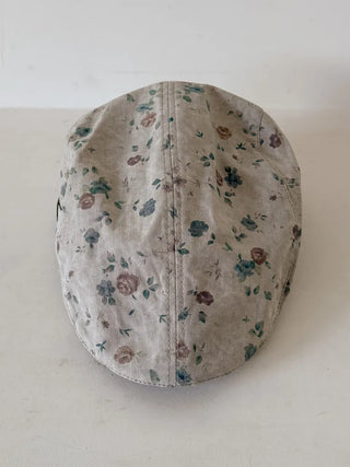 Vintage Floral Pattern Newsboy Cap/Hunting Cap Hat