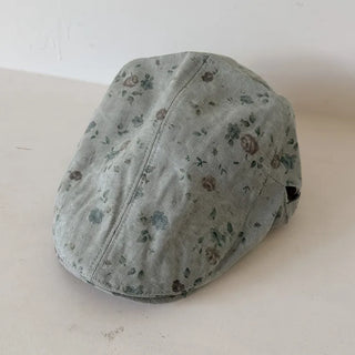 Vintage Floral Pattern Newsboy Cap/Hunting Cap Hat