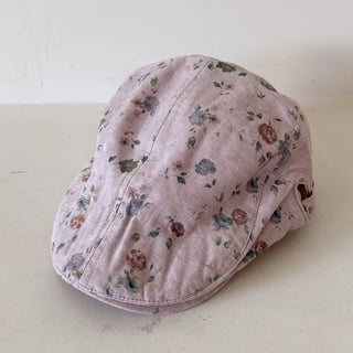 Vintage Floral Pattern Newsboy Cap/Hunting Cap Hat