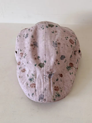 Vintage Floral Pattern Newsboy Cap/Hunting Cap Hat