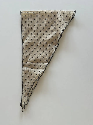 Striped Flower Hair Bandana Triangle Scarf