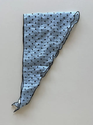 Striped Flower Hair Bandana Triangle Scarf