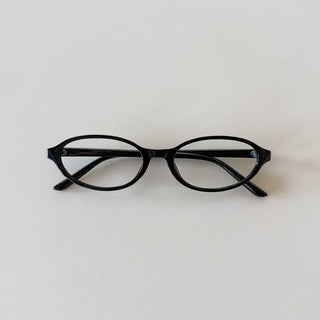 Hartrick Oval Cat-Eye Frame Horn-rimmed Leopard Print Glasses