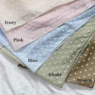 Softening Dot See-through Triangle Headscarf