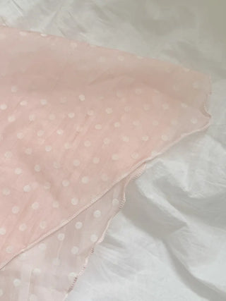 Softening Dot See-through Triangle Headscarf