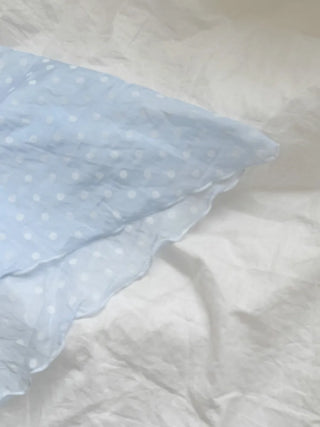 Softening Dot See-through Triangle Headscarf