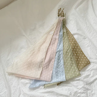 Softening Dot See-through Triangle Headscarf