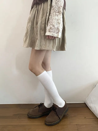 Neuton Ribbed Long Knee Socks