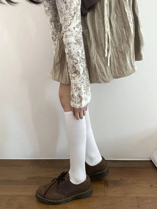 Neuton Ribbed Long Knee Socks