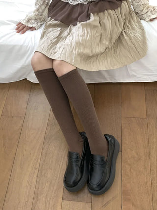 Neuton Ribbed Long Knee Socks