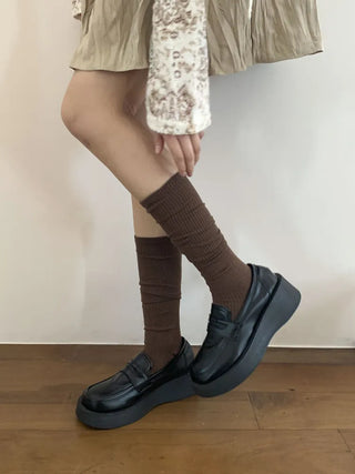 Neuton Ribbed Long Knee Socks