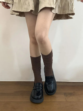Neuton Ribbed Long Knee Socks