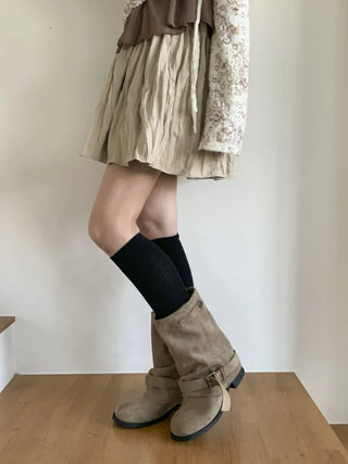 Neuton Ribbed Long Knee Socks