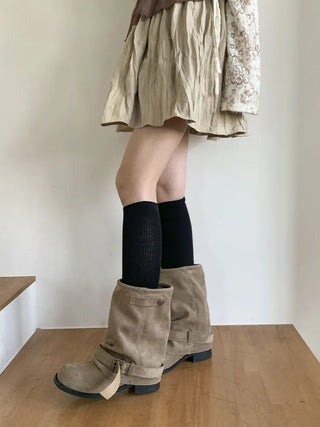 Neuton Ribbed Long Knee Socks
