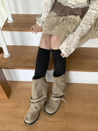 Neuton Ribbed Long Knee Socks