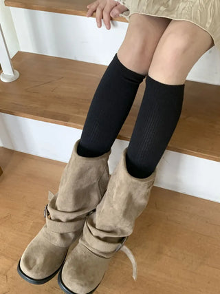 Neuton Ribbed Long Knee Socks