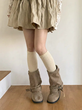Neuton Ribbed Long Knee Socks