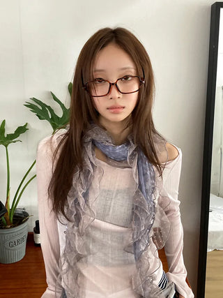 Zero Square Horn-rimmed Square Glasses