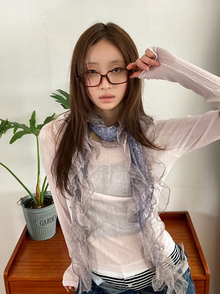Zero Square Horn-rimmed Square Glasses