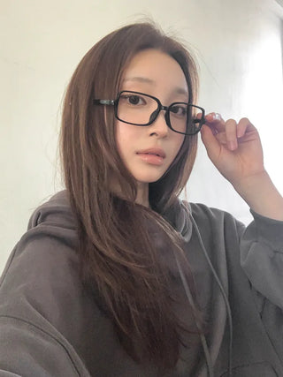Zero Square Horn-rimmed Square Glasses
