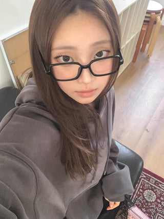 Zero Square Horn-rimmed Square Glasses