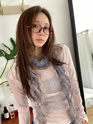 Zero Square Horn-rimmed Square Glasses