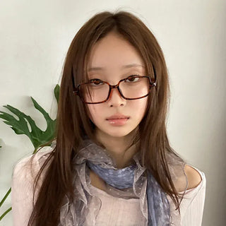 Zero Square Horn-rimmed Square Glasses