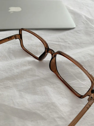 Zero Square Horn-rimmed Square Glasses