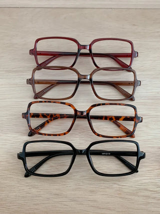 Zero Square Horn-rimmed Square Glasses