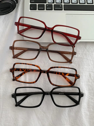 Zero Square Horn-rimmed Square Glasses