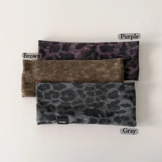 Shadow Leopard Wide Bandana Hairband