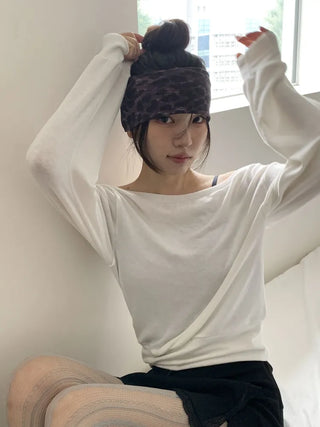 Shadow Leopard Wide Bandana Hairband