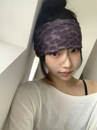 Shadow Leopard Wide Bandana Hairband