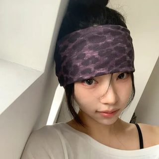 Shadow Leopard Wide Bandana Hairband