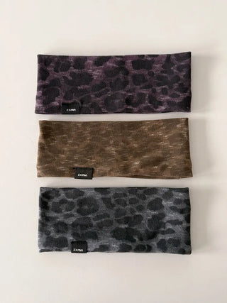Shadow Leopard Wide Bandana Hairband