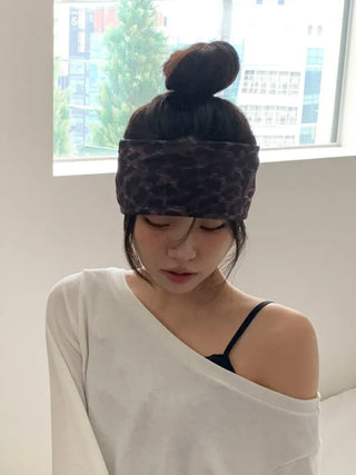 Shadow Leopard Wide Bandana Hairband