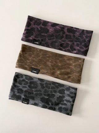 Shadow Leopard Wide Bandana Hairband