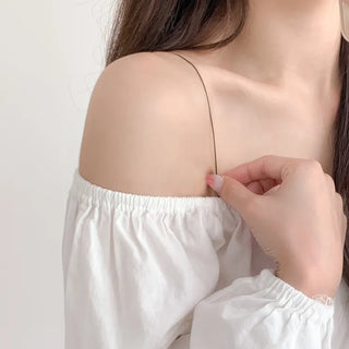 Slim Nude Thread Bra Strap Off-shoulder Strap