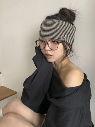 Uncommon Eyelet Stripe Wide Bandana Hairband
