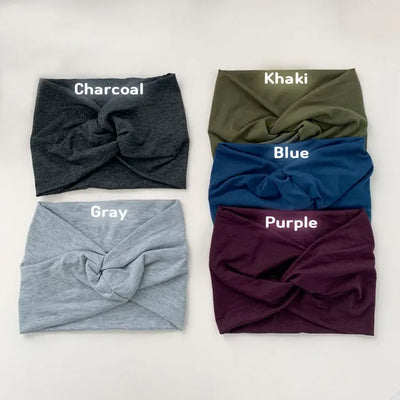 Arnon Wide Twisted Plain Bandana Hairband