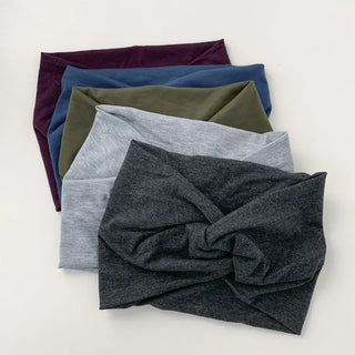 Arnon Wide Twisted Plain Bandana Hairband