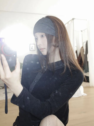 Arnon Wide Twisted Plain Bandana Hairband