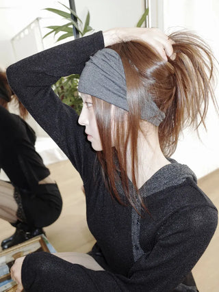 Arnon Wide Twisted Plain Bandana Hairband
