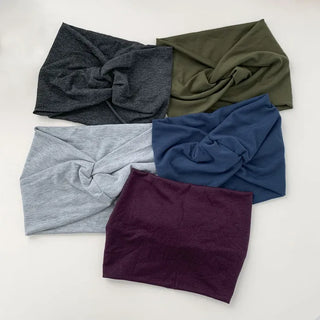 Arnon Wide Twisted Plain Bandana Hairband