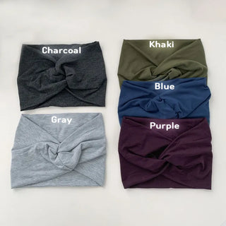 Arnon Wide Twisted Plain Bandana Hairband