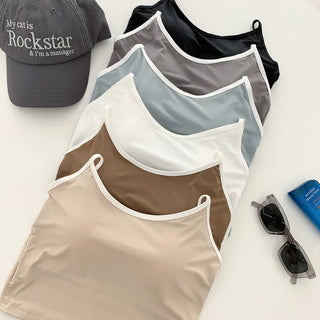 Waterproof Waterbomb Volume-Up Waterproof Swimwear Cap Sleeveless Bralette Bra Top Swimsuit